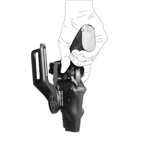 Holster gaucher Vegatek Top VKT807 noir pour SIG PRO 2022