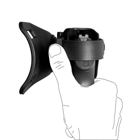 Holster gaucher Vegatek Top VKT804 noir pour GLOCK 17/19/22/23