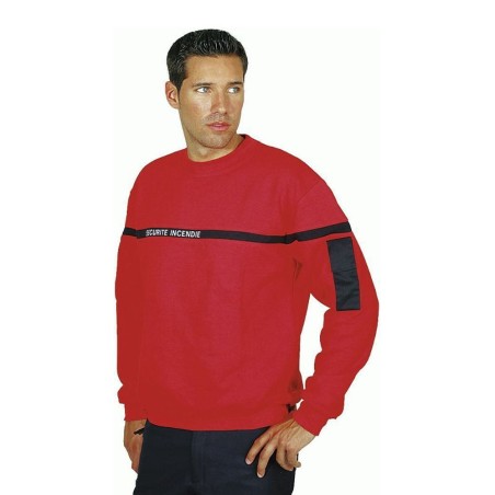 Sweat SÉCU-ONE Sécurité Incendie rouge