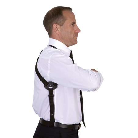 Holster d'épaule droitier Cordura FO203 noir pour SIG SAUER/BERETTA8000/TANFOGLIO