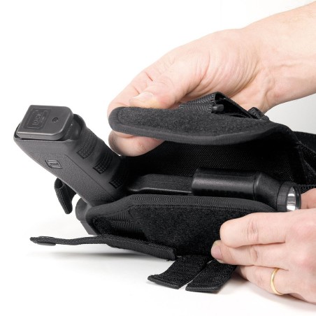 Holster droitier Zoom VKZ804 noir pour GLOCK 17/18/19/22/23 avec lampe/laser