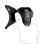 Holster droitier Zoom VKZ804 noir pour GLOCK 17/18/19/22/23 avec lampe/laser