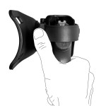 Holster gaucher Zoom VKZ804 noir pour GLOCK 17/18/19/22/23 avec lampe/laser