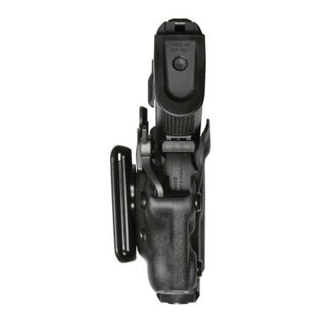 Holster gaucher Vegatek Short VKS804 noir pour GLOCK 17/19/22/23/26/27