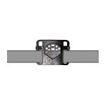 Holster droitier Vegatek Short VKS800 vert olive pour PAMAS MAS-G1
