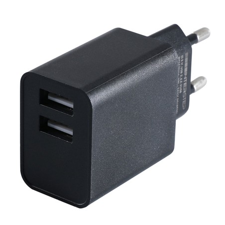 Adaptateur secteur prise double pour cordon de chargement USB