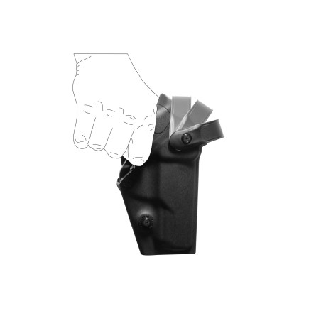 Holster gaucher Vegatek Duty VKD800 noir pour Berreta 92/98 - PAMAS / MAS-G1