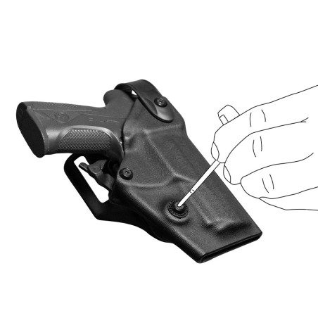 Holster gaucher Vegatek Duty VKD800 vert olive pour Beretta 92/98 PAMAS / MAS-G1