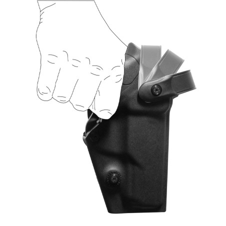 Holster gaucher Vegatek Duty VKD800 tan pour Beretta 92/98 - PAMAS / MAS-G1