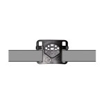 Holster gaucher Vegatek Short VKS800 noir pour PAMAS MAS-G1