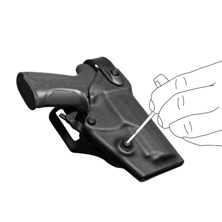 Holster droitier Vegatek Short VKS800 tan pour PAMAS MAS-G1