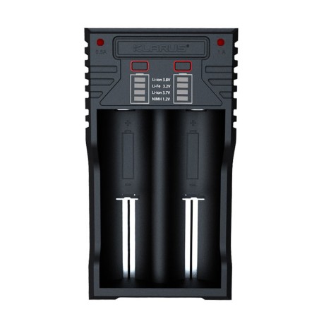 Chargeur double K2 2 en 1 pour batteries rechargeables 18650/16340/14500