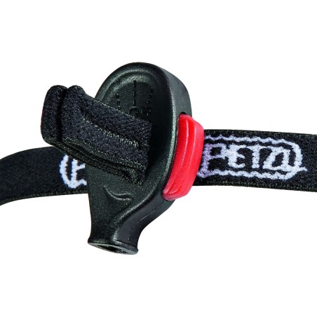 Lampe frontale de secours avec sifflet d'alerte E+Lite noir - éclairage blanc et rouge - 40 lumens