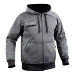Sweat zippé GHOST gris/noir