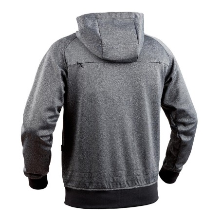 Sweat zippé GHOST gris/noir