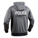Sweat zippé GHOST gris/noir