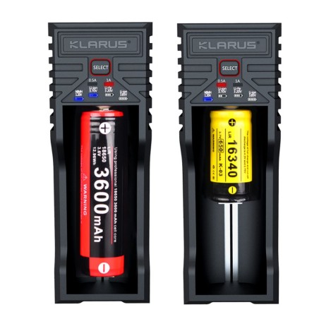 Chargeur simple K1 PRO pour batteries rechargeables 21700/18650/16340/14500
