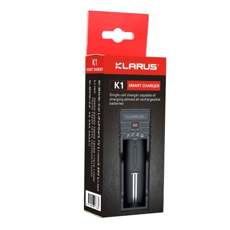 Chargeur simple K1 PRO pour batteries rechargeables 21700/18650/16340/14500