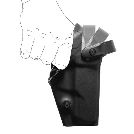 Holster droitier Vegatek Duty VKD873 noir pour H&K SFP9