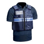 Polo GPB Police Municipale P.M. ONE bleu