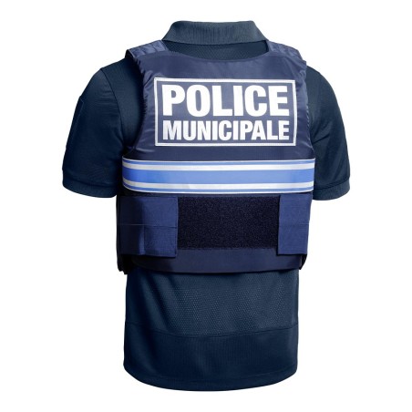 Polo GPB Police Municipale P.M. ONE bleu