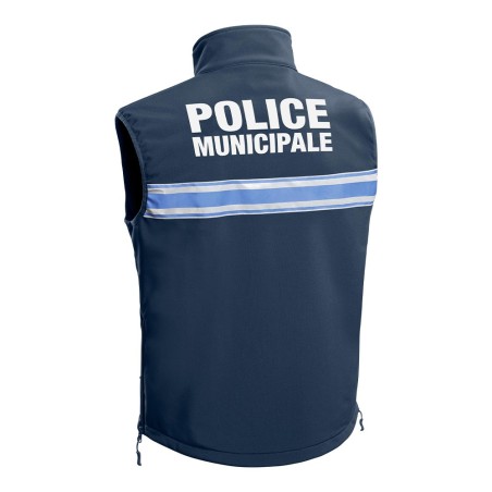 Gilet Softshell sans manches Police Municipale P.M. ONE