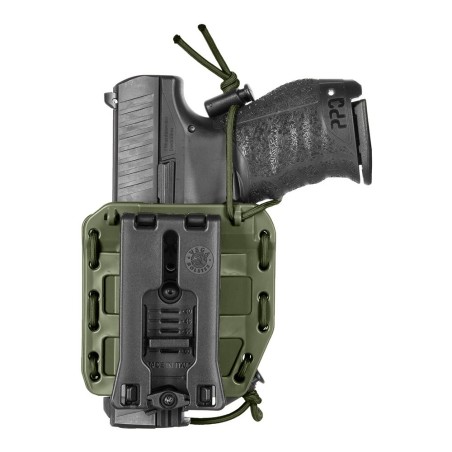 Holster ambidextre Bungy 8BL00 vert olive pour toute arme de poing