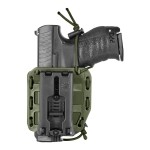 Holster ambidextre Bungy 8BL00 vert olive pour toute arme de poing