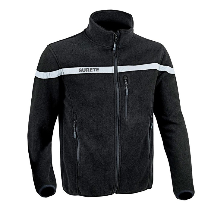 Veste Polaire SÉCU-ONE Sûreté noir