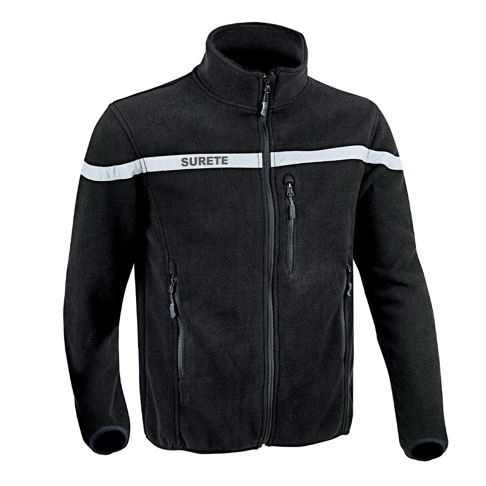 Veste Polaire SÉCU-ONE Sûreté noir