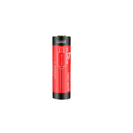 Batterie rechargeable 14500 3.7V 800 mAh avec port micro-USB