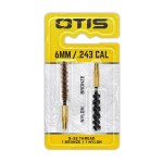 Lot de 2 brosses de nettoyage pour arme calibre .250, .257, .243"/6 mm