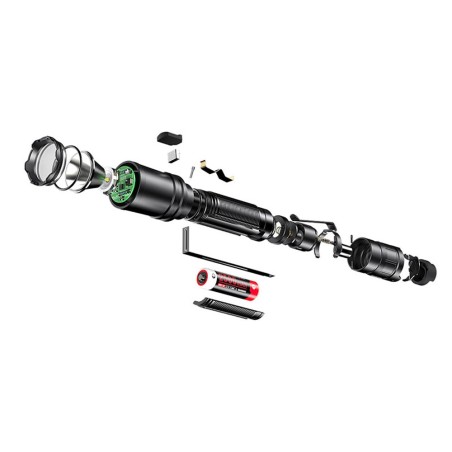 Lampe tactique rechargeable XT11R - 1300 lumens