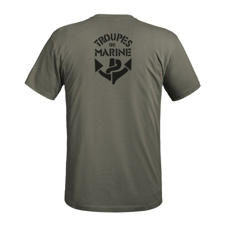 T-shirt STRONG Troupes de Marine vert olive
