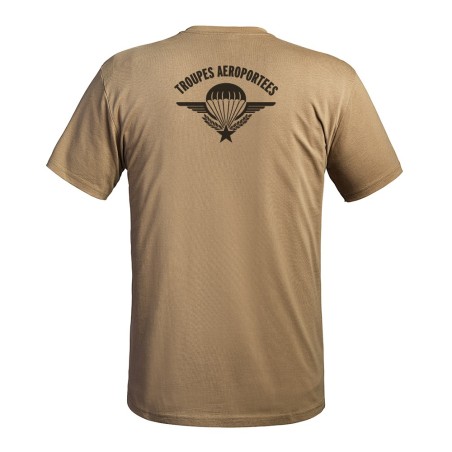 T-shirt STRONG Troupes Aéroportées tan