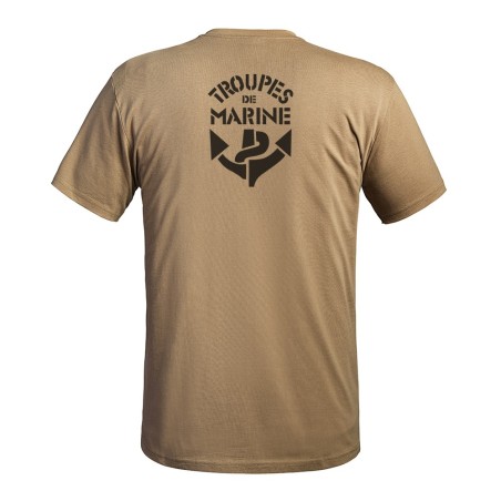 T-shirt STRONG Troupes de Marine tan