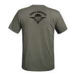 T-shirt STRONG Troupes Aéroportées vert olive