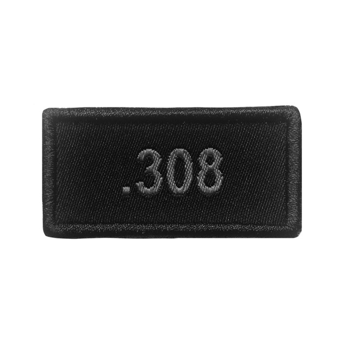 Patch .308 brodé noir