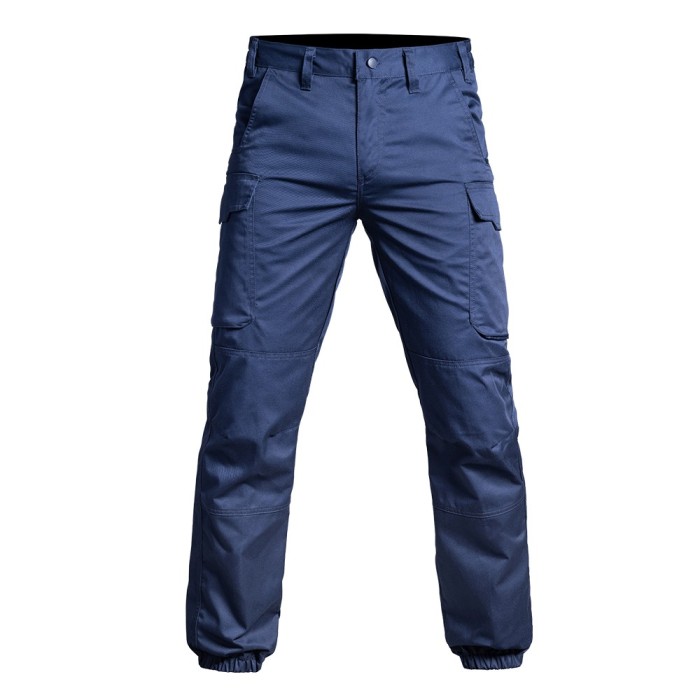 Pantalon V1 SÉCU-ONE bas élastiqué bleu marine