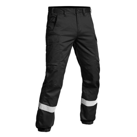 Pantalon V1 SÉCU-ONE bas élastiqué HV-TAPE noir
