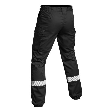 Pantalon V1 SÉCU-ONE bas élastiqué HV-TAPE noir