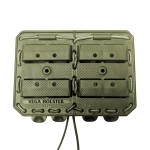 Porte-chargeur double côte à côte Bungy 8BL17 vert olive pour M4/AR15