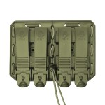 Porte-chargeur double côte à côte Bungy 8BL17 vert olive pour M4/AR15