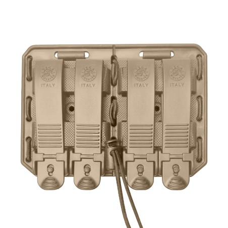 Porte-chargeur double côte à côte Bungy 8BL17 tan pour M4/AR15