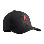 Casquette Stretch Fit SIGNATURE noir logo vert olive/rouge