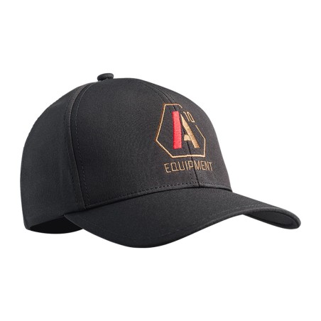 Casquette Stretch Fit SIGNATURE noir logo tan/rouge