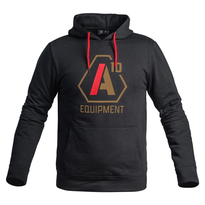 Hoodie SIGNATURE GEN 1 noir logo tan/rouge