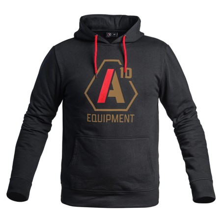 Hoodie SIGNATURE GEN 1 noir logo tan/rouge