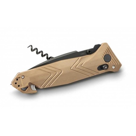 Couteau de poche Cac serration PA6 Vengeur Edition tan