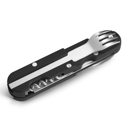 Couteau de poche multifonctions Bivouac noir